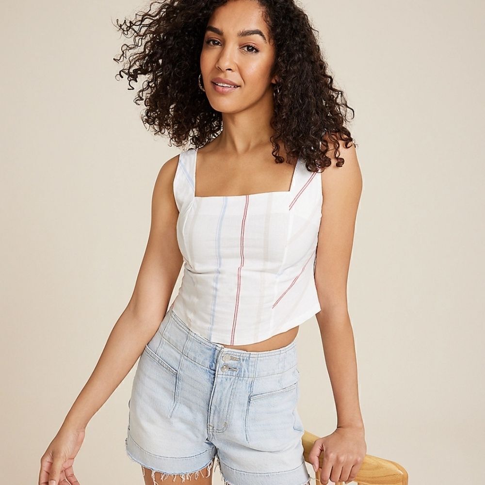 NWT Maurices striped tank sz m